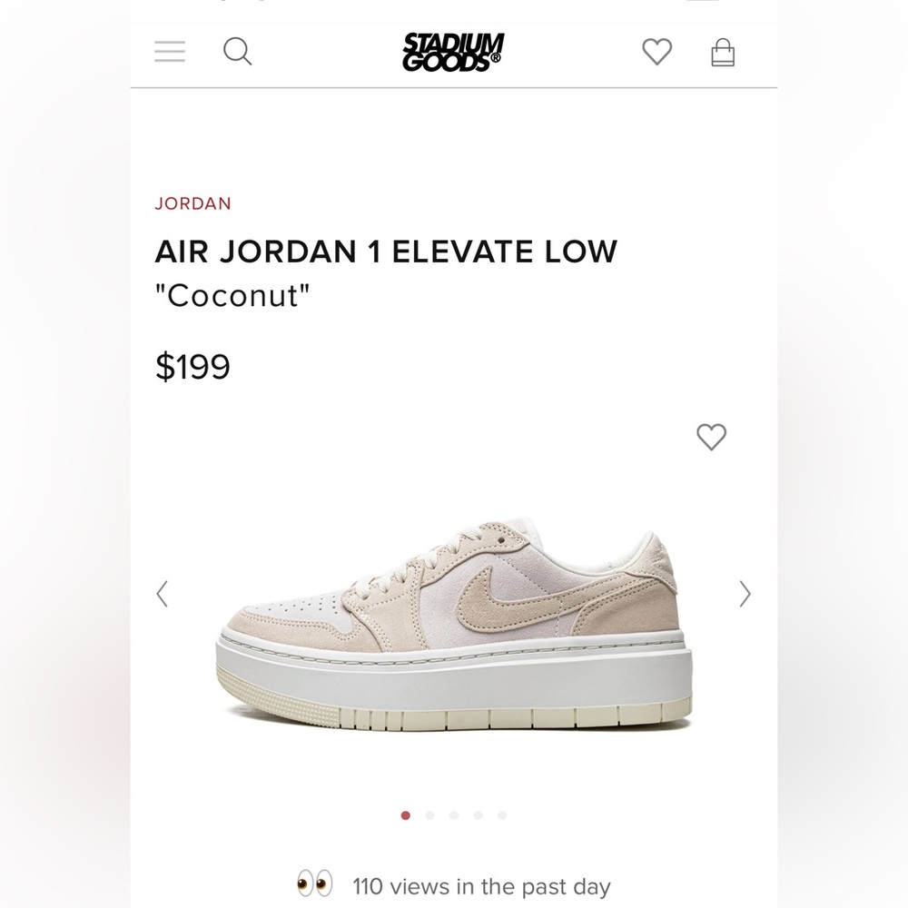 NWT Women’s air Jordan Elevate low